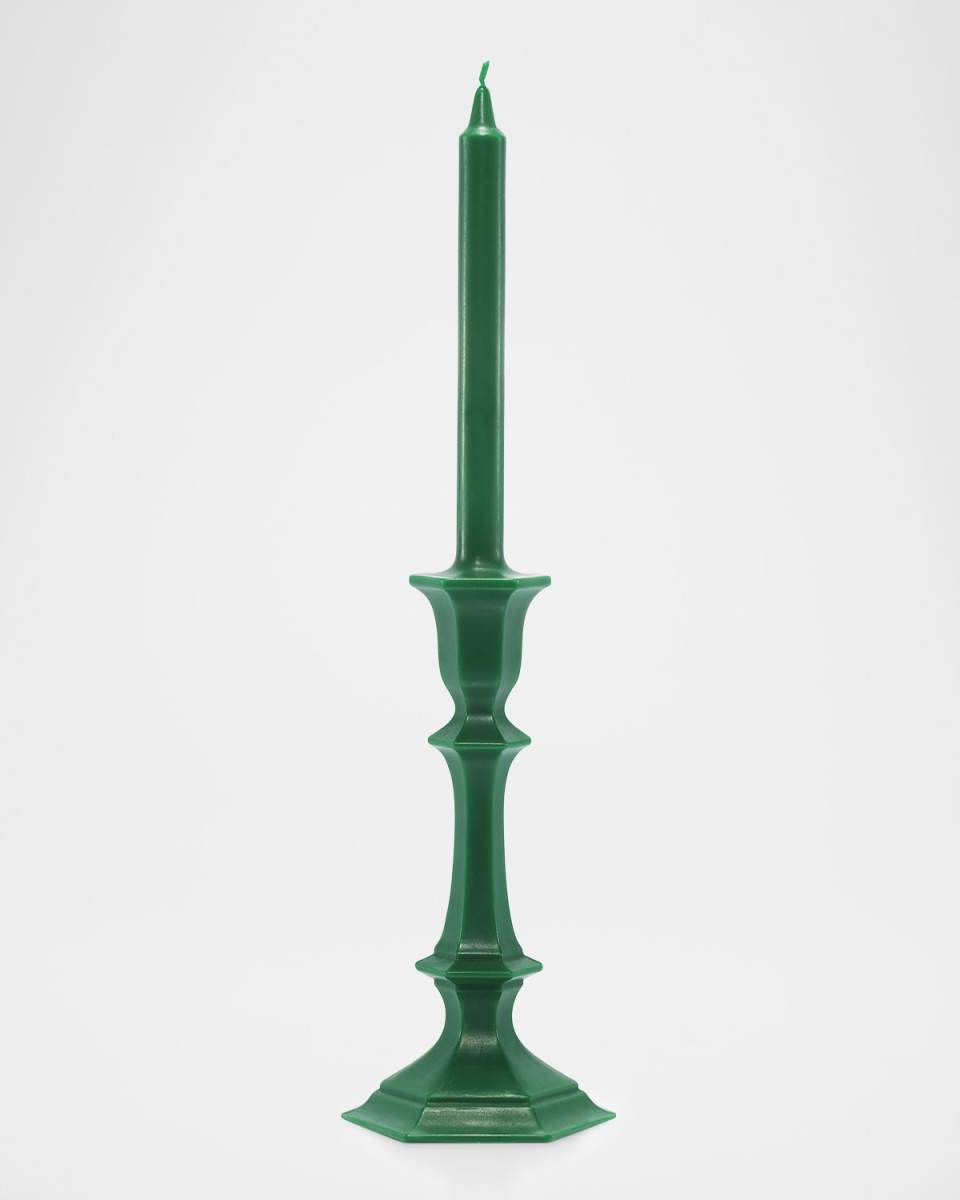 Harcourt Candlestick Candle, Green